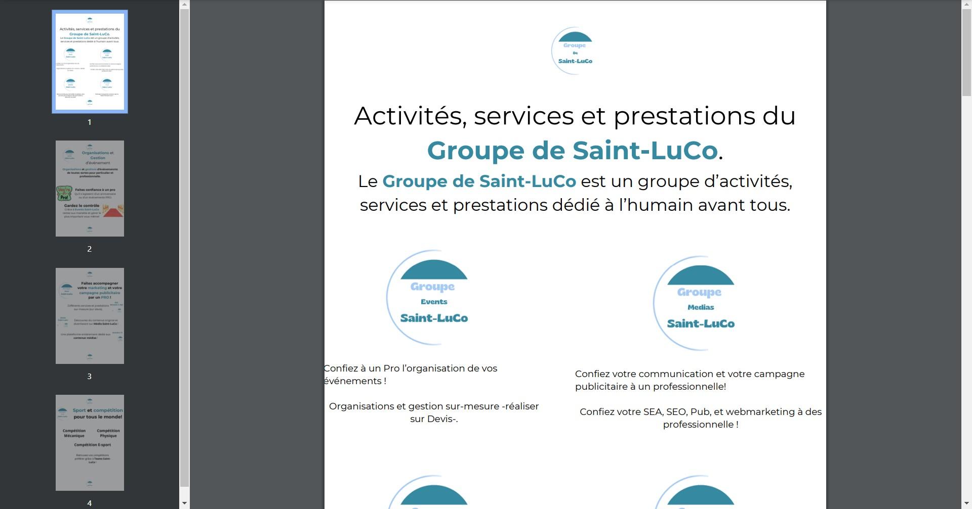 Illustration de Présentation PDF - Services et Prestations - Edition 1